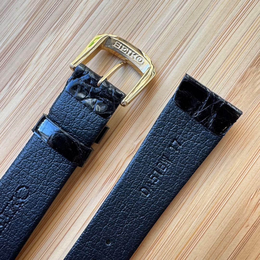 17mm セイコー ベルト ワニサイド DA62&DA51 2本セット