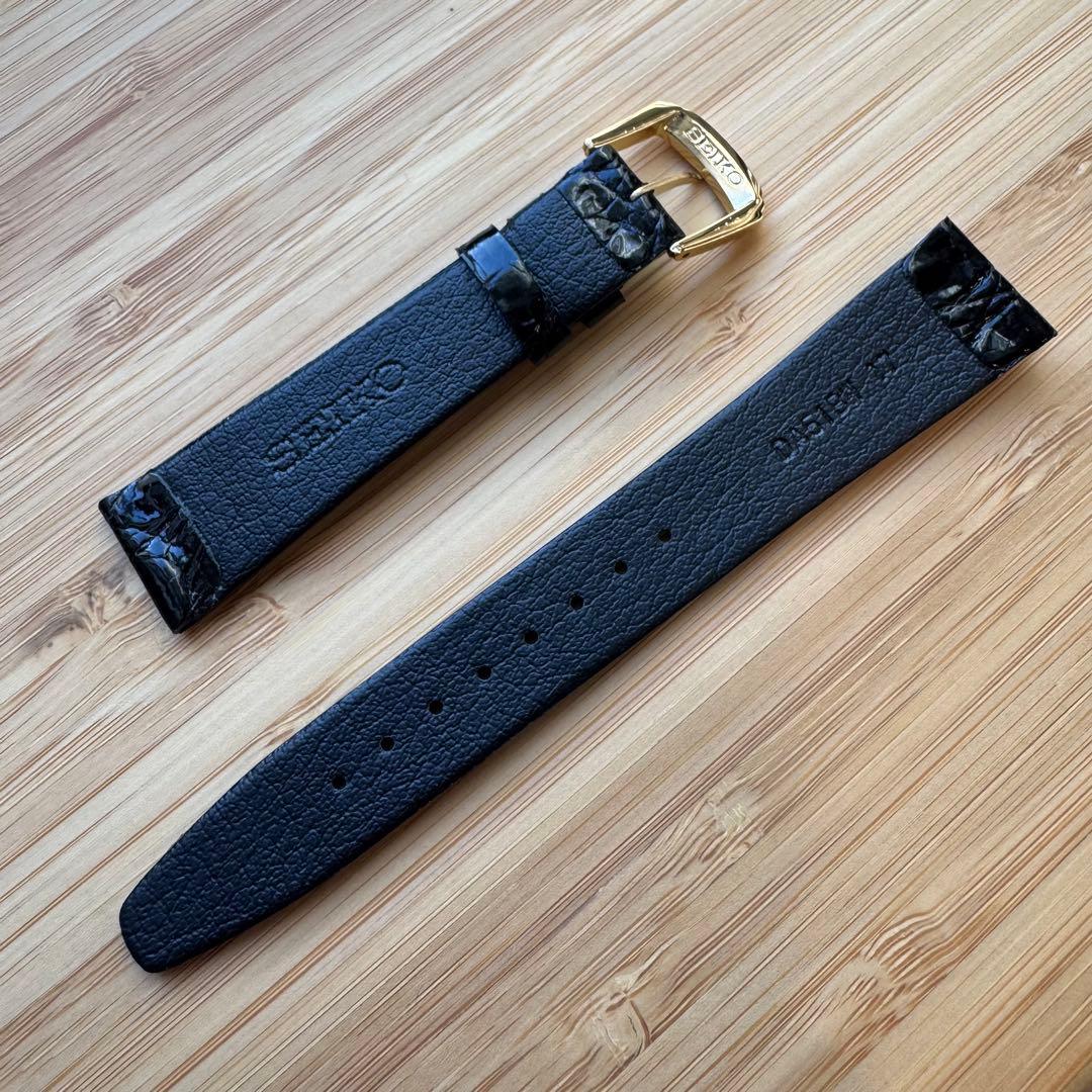 17mm セイコー ベルト ワニサイド DA62&DA51 2本セット