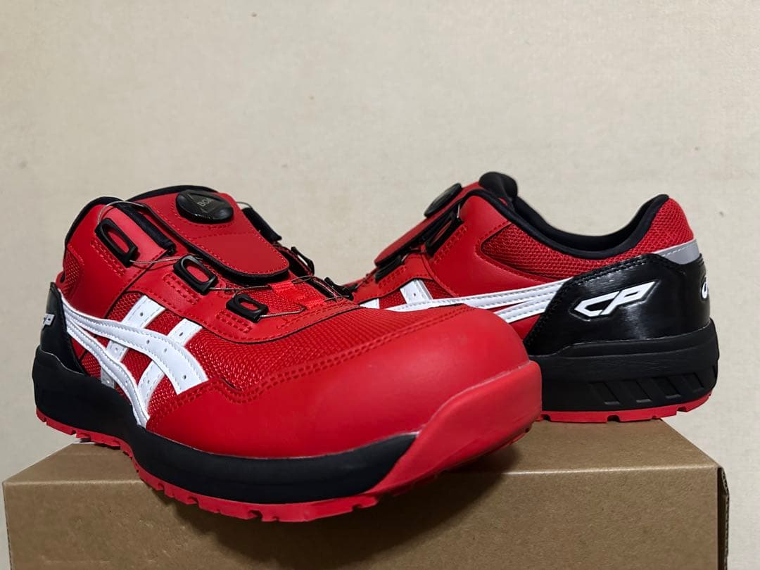 アシックス　asics ウィンジョブCP209 赤×白 28cm 新品未使用