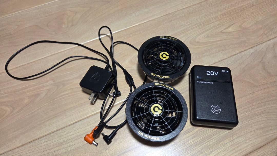 【最安値】空調服GB-POWER 長信ジャパン バッテリー28V ファン2セット