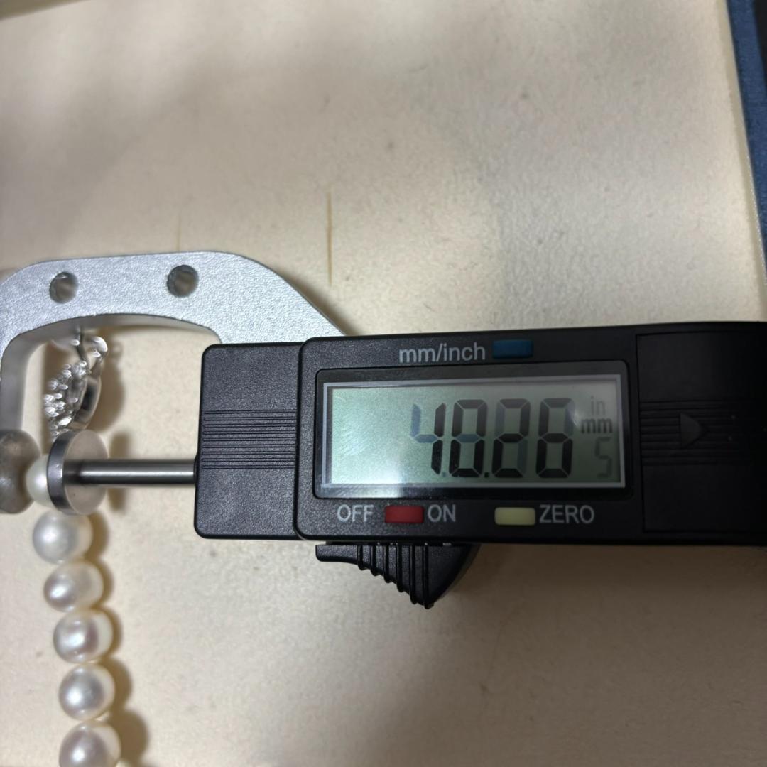 【テリ強】本真珠 パール ネックレス 約10mm-11mm イヤリングセット