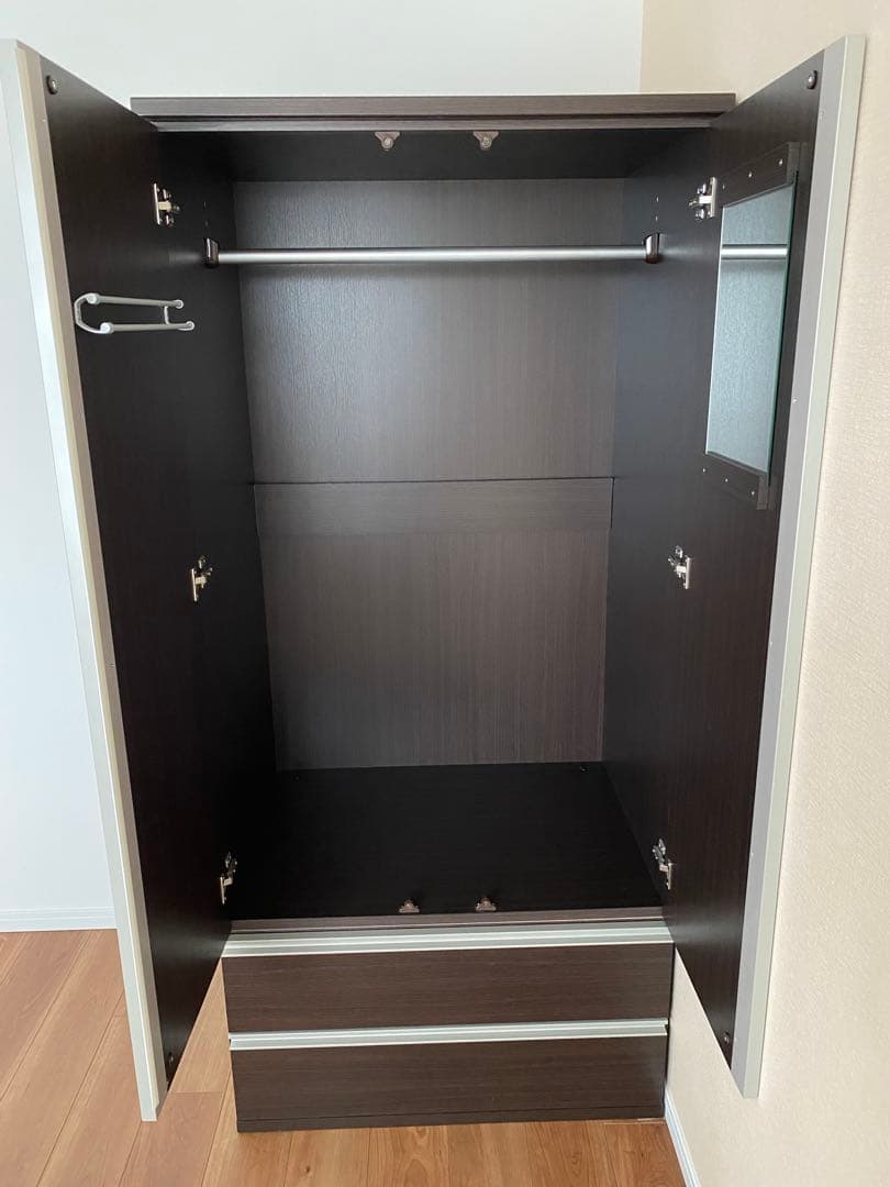 ワードローブ ダークブラウン