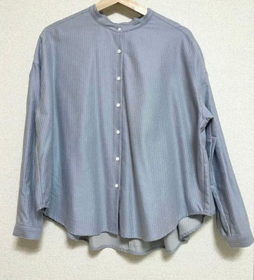 未使用　中川政七商店　2025秋冬発売　やわらかネルのバックギャザーブラウス