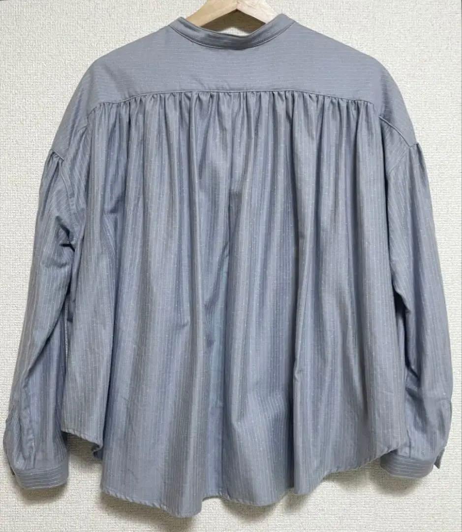 未使用　中川政七商店　2025秋冬発売　やわらかネルのバックギャザーブラウス