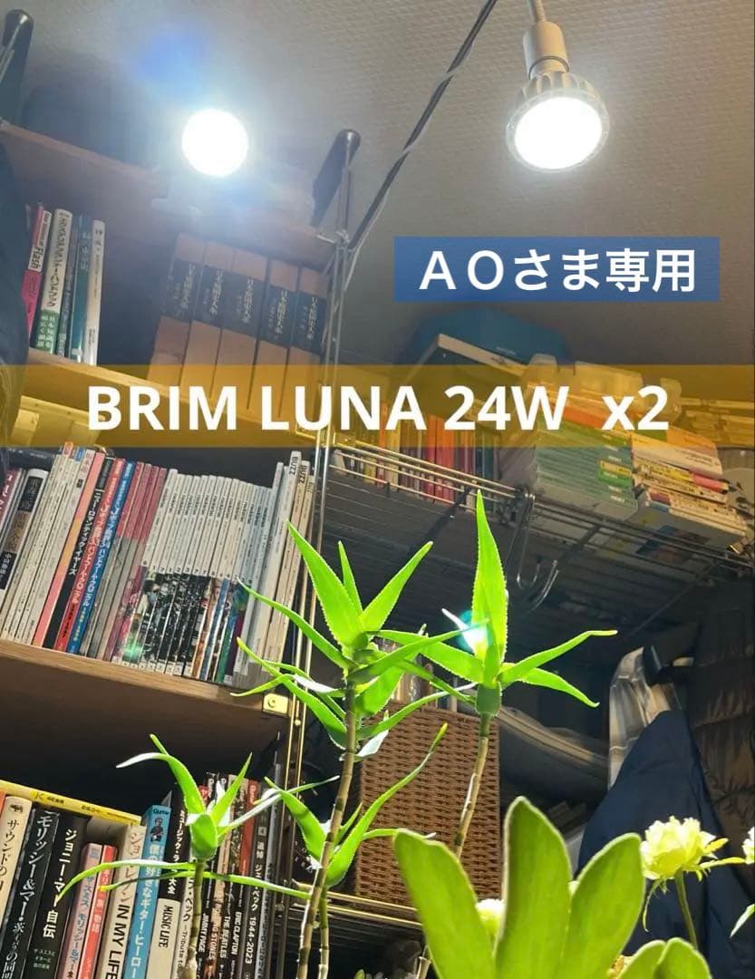 美品 BRIM LUNA 24W 植物育成ライト クリップライトロング 2組
