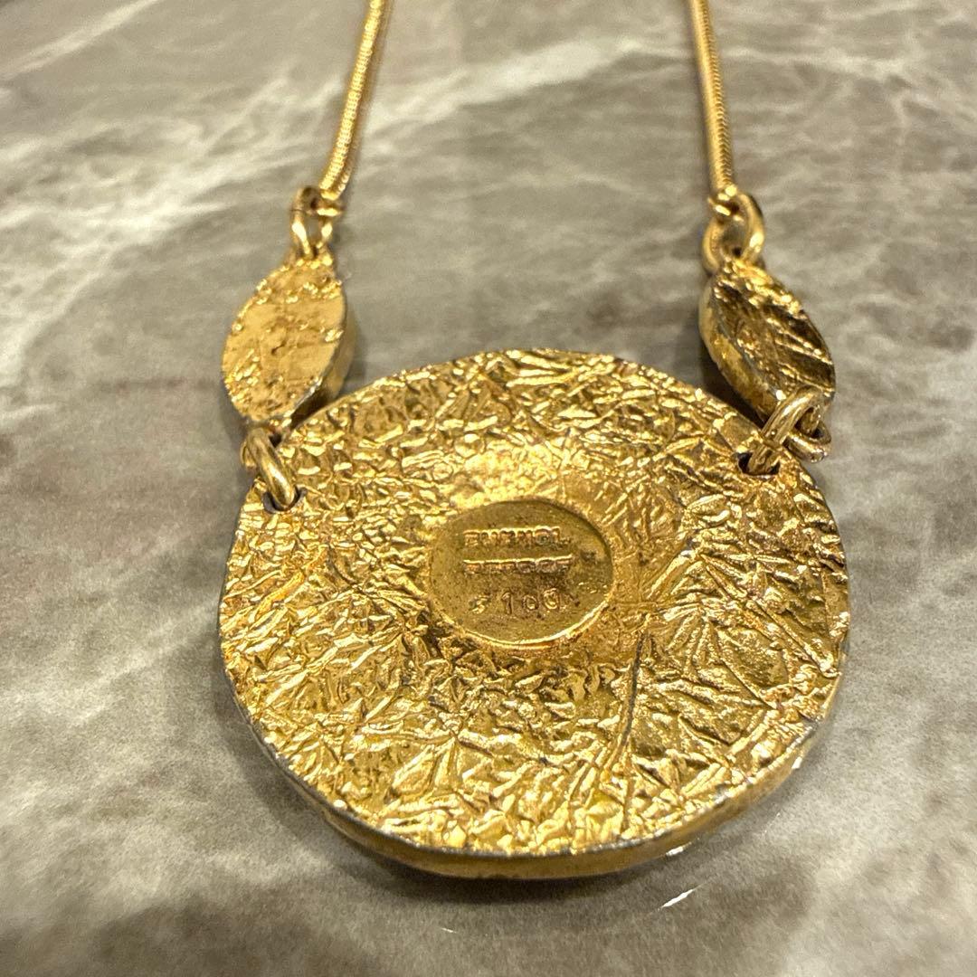 シャネル ライオン モチーフ ココマーク ラウンド ネックレス メッキレディース