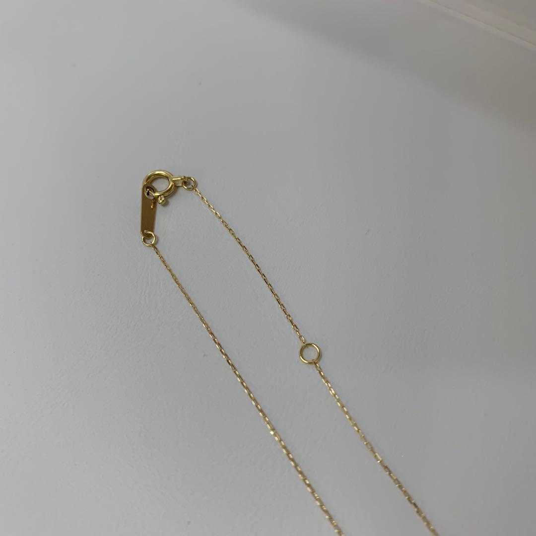 ハッピー　9粒ステーションネックレス 8-8.5mm