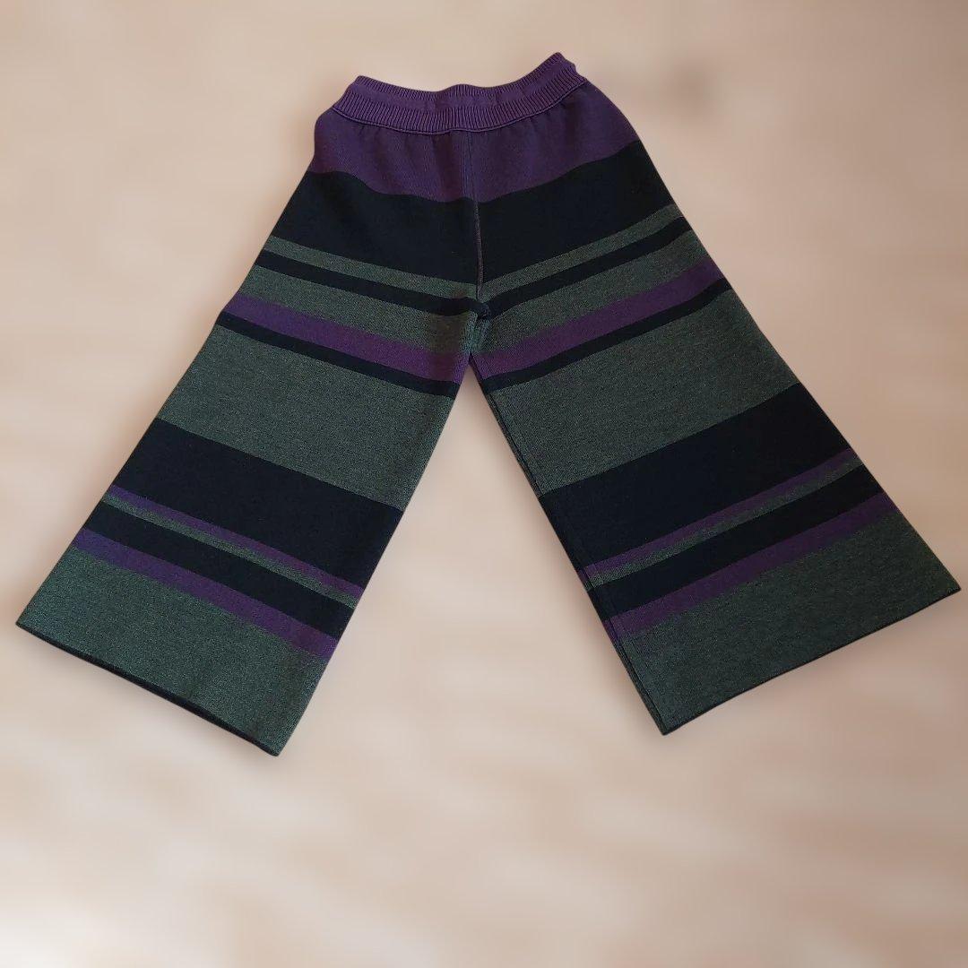 佐藤繊維 iines M.&KYOKO ニットパンツ　リバーシブル