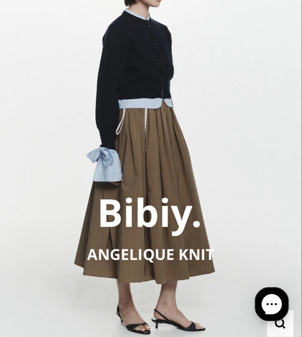 Bibiy. 25AW ANGELIQUE KNIT ネイビー