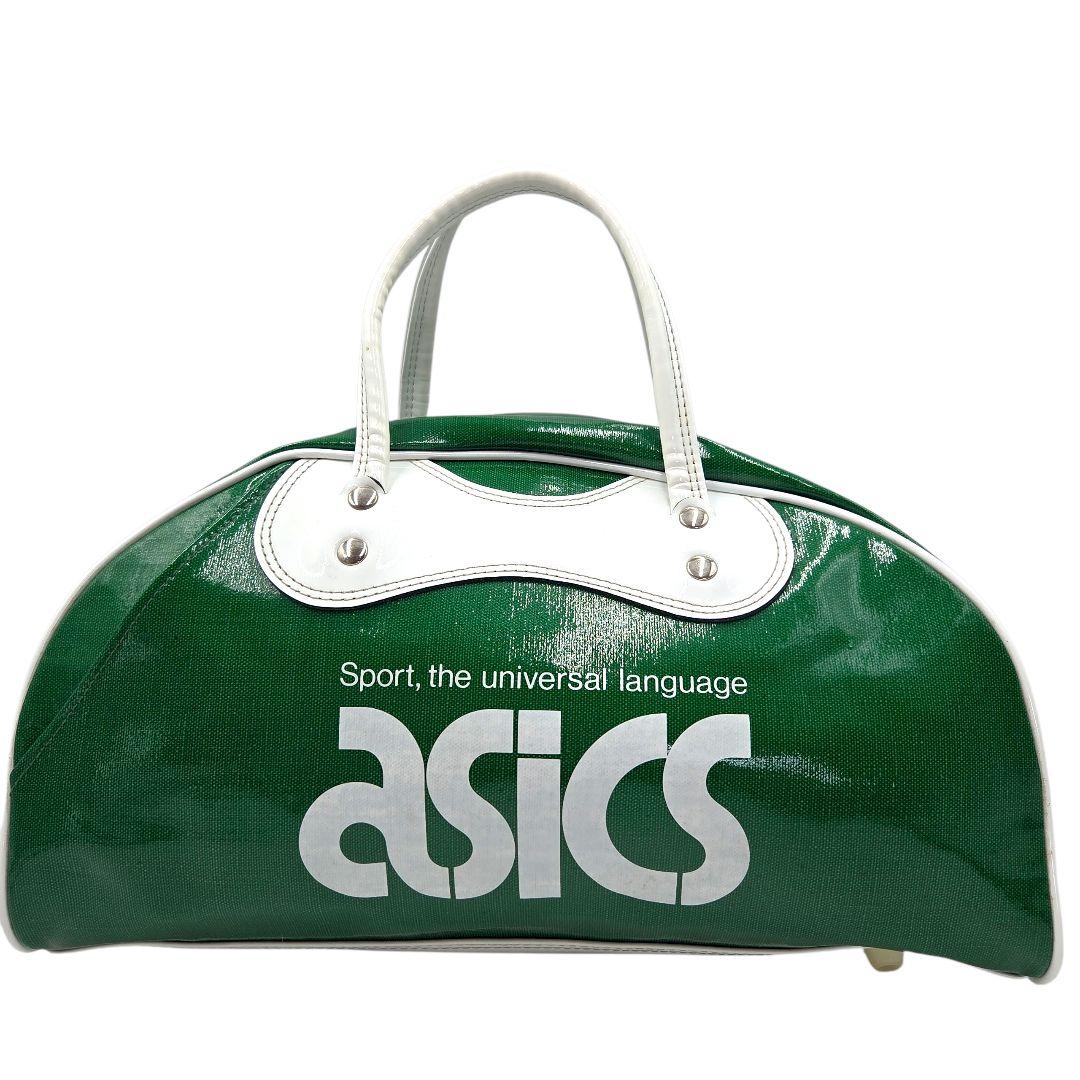 入手困難 80's 90's●ASICS y2k エナメルバッグ ヴィンテージ