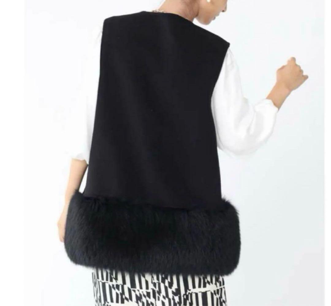 スコットクラブ系列 FENNEL フェンネルフォックスファーアクセントジレ