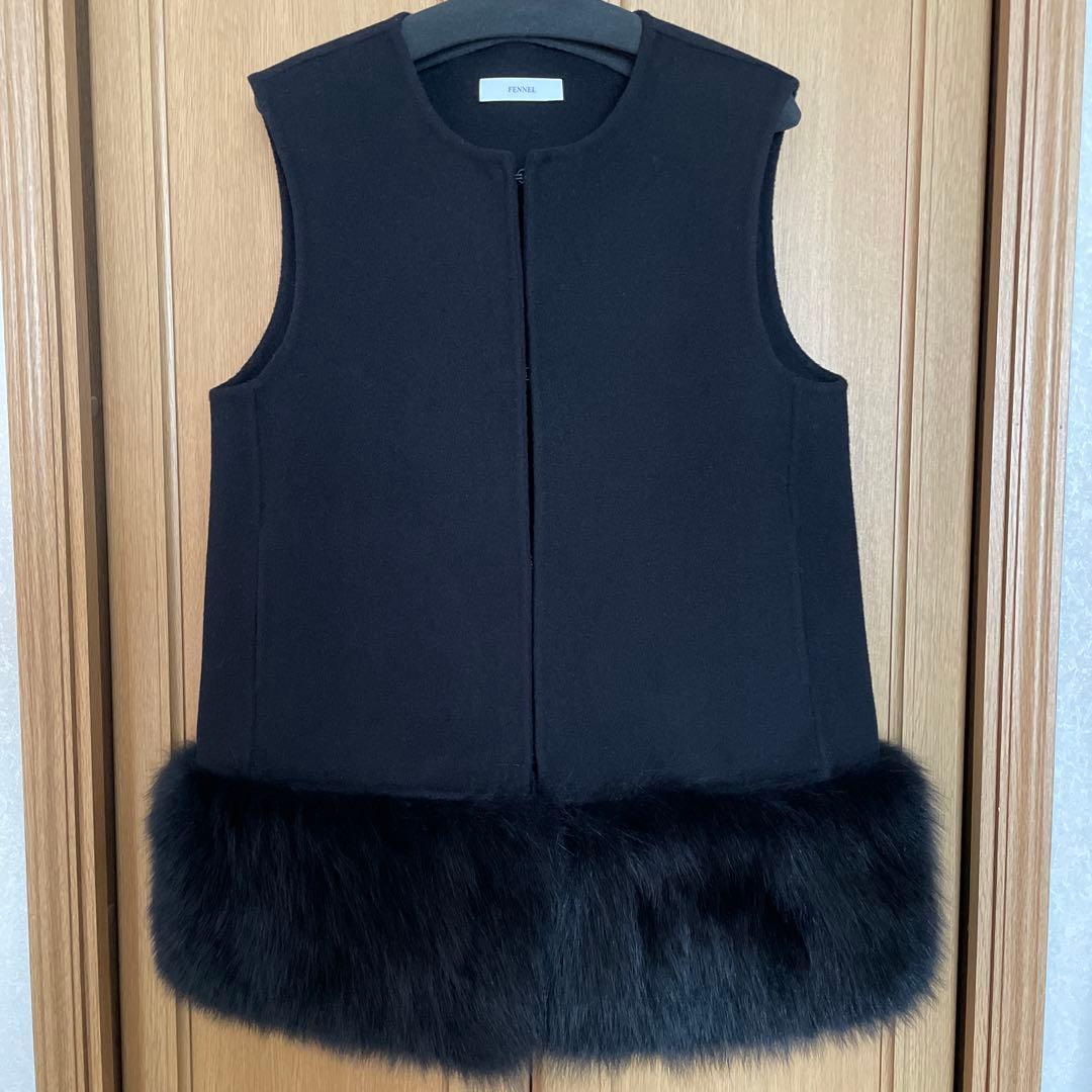 スコットクラブ系列 FENNEL フェンネルフォックスファーアクセントジレ