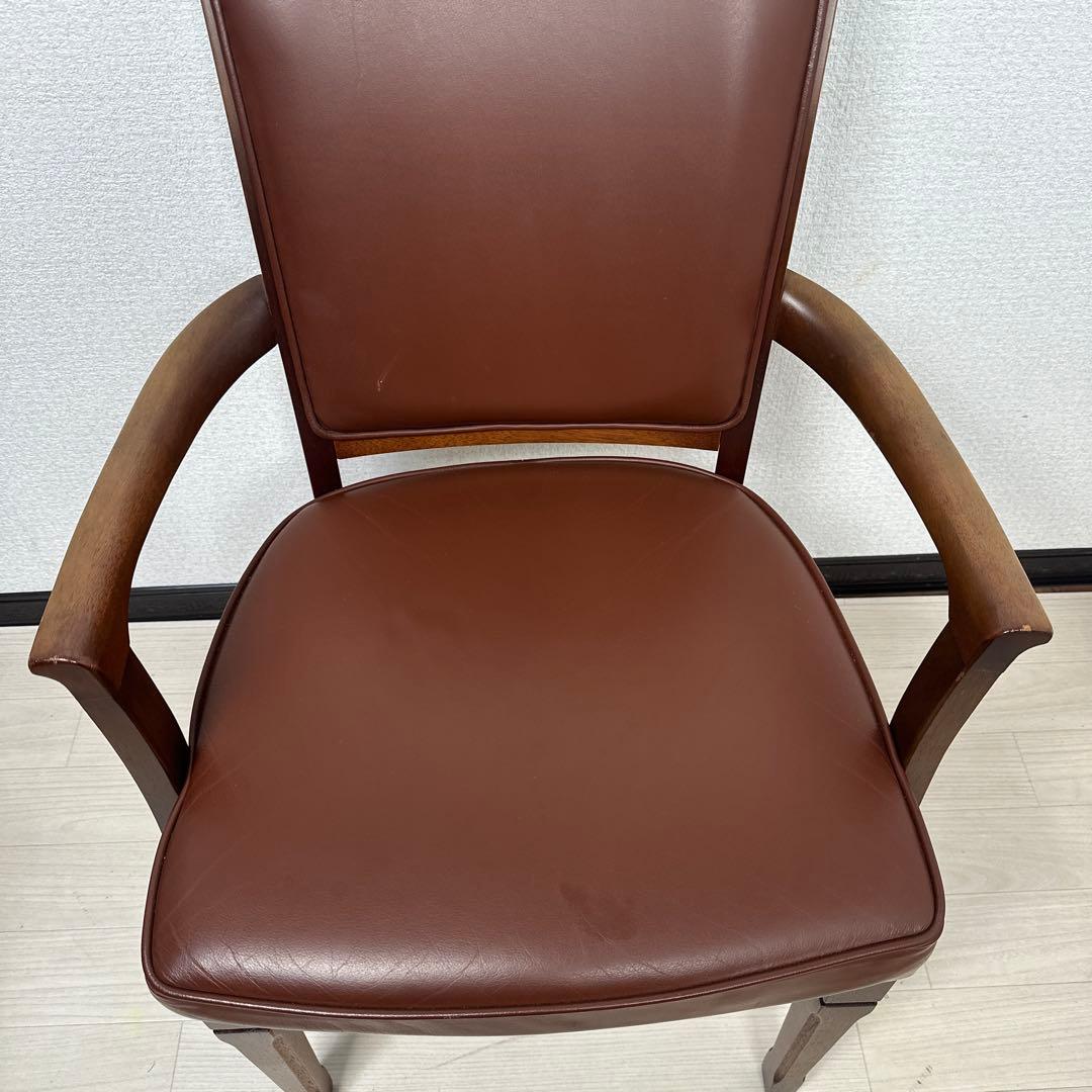 マルニ木工 地中海シリーズ 本革チェア ダイニングチェア アームチェア ※i4※