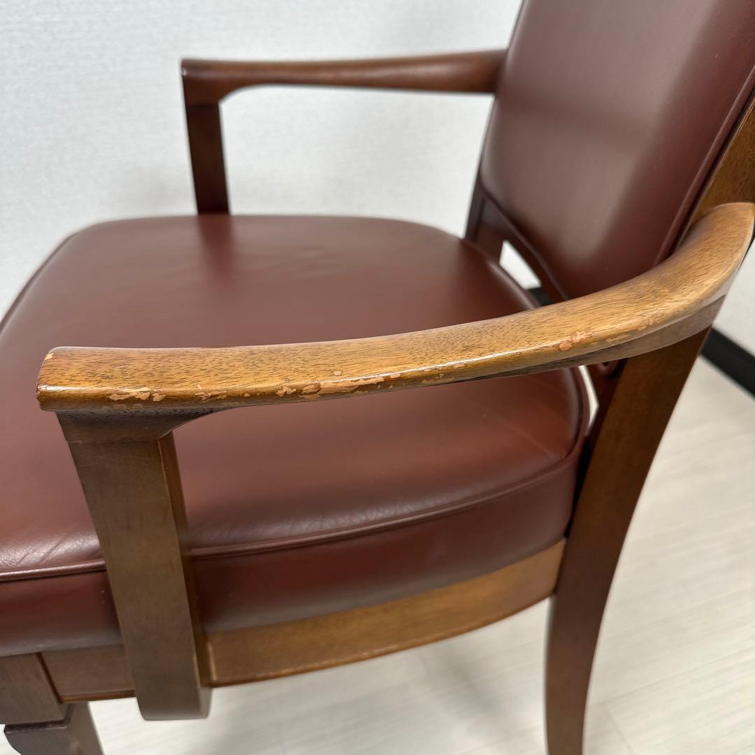 マルニ木工 地中海シリーズ 本革チェア ダイニングチェア アームチェア ※i4※