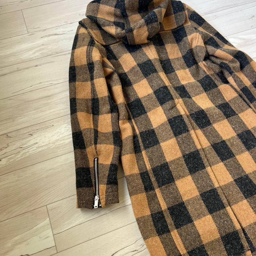 Moonage Devilment ウール ダッフルコート サイズ46 チェック