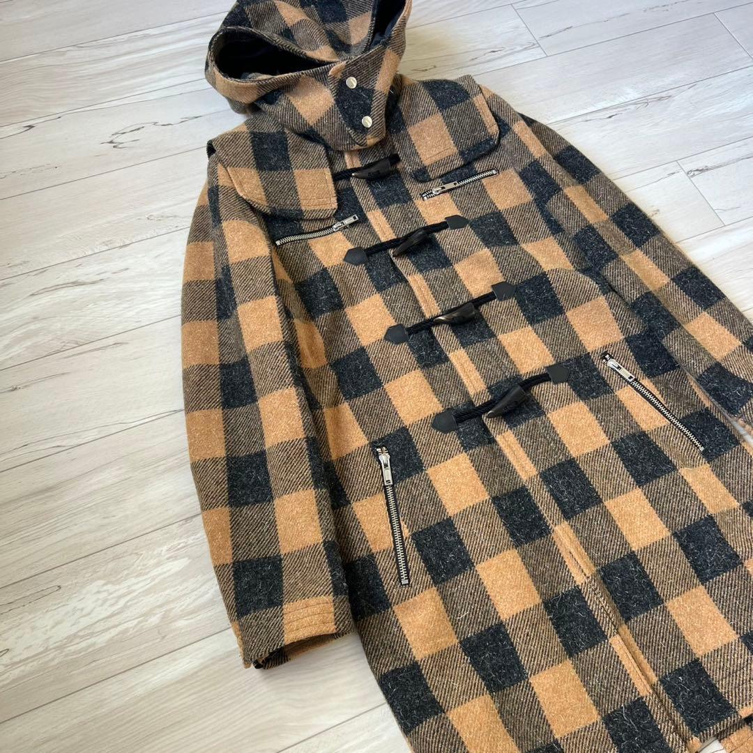 Moonage Devilment ウール ダッフルコート サイズ46 チェック