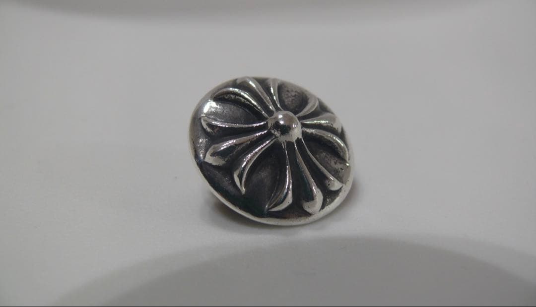 CHROME HEARTSクロムハーツ クロスボールボタンヘアゴム シルバー