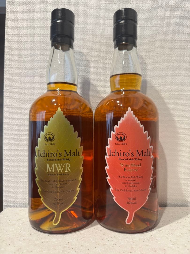 イチローズモルトミズナラウッドリザーブ&ワインレッドリザーブ