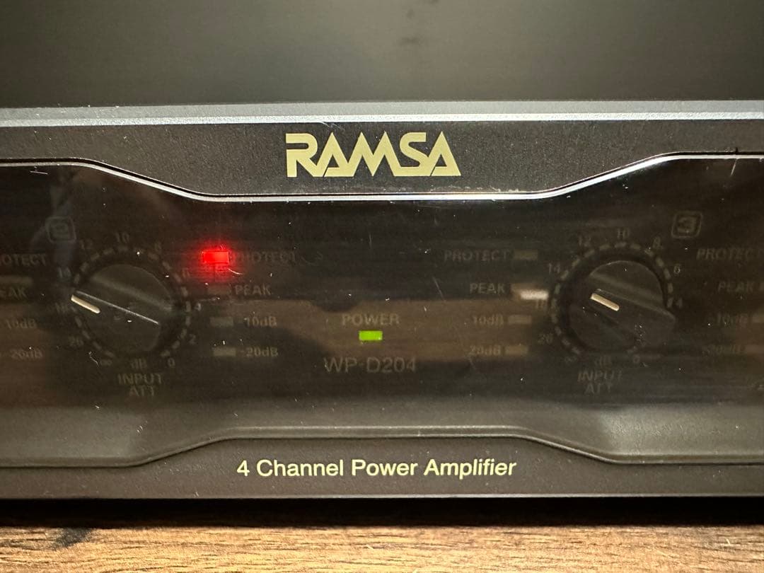 Panasonic RAMSA 4chデジタルパワーアンプ WP-D204