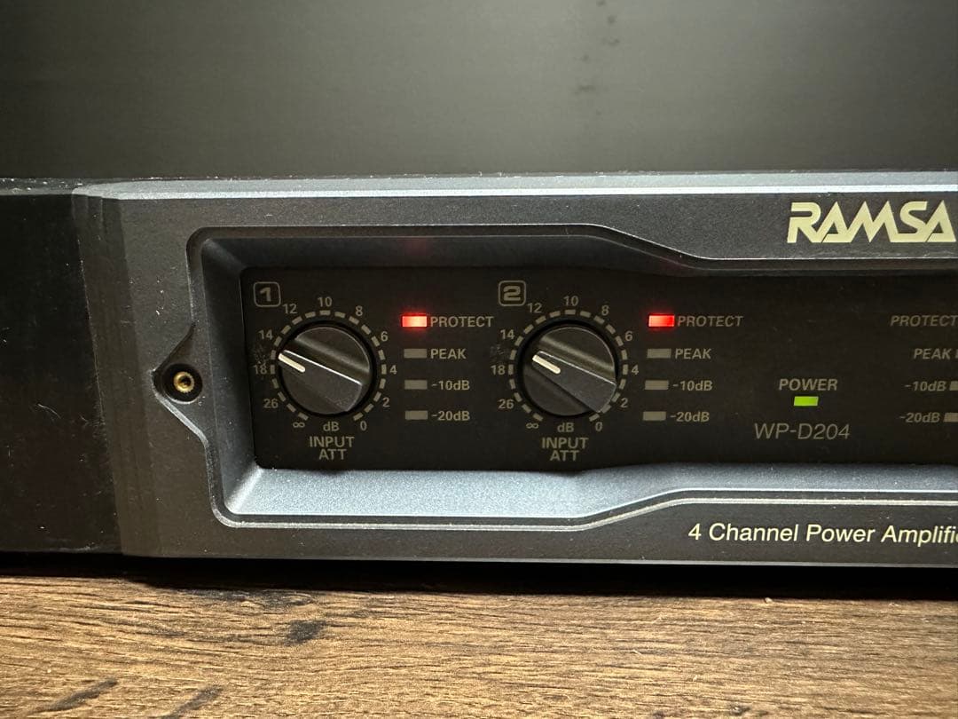 Panasonic RAMSA 4chデジタルパワーアンプ WP-D204