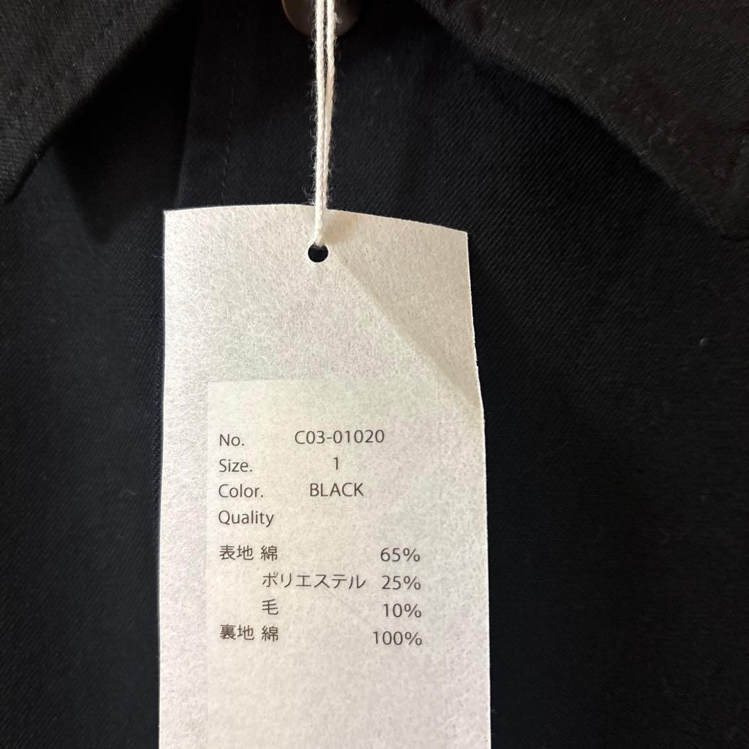 25AW COMOLI ポストワークツイルジャケット BLACK 1コモリ