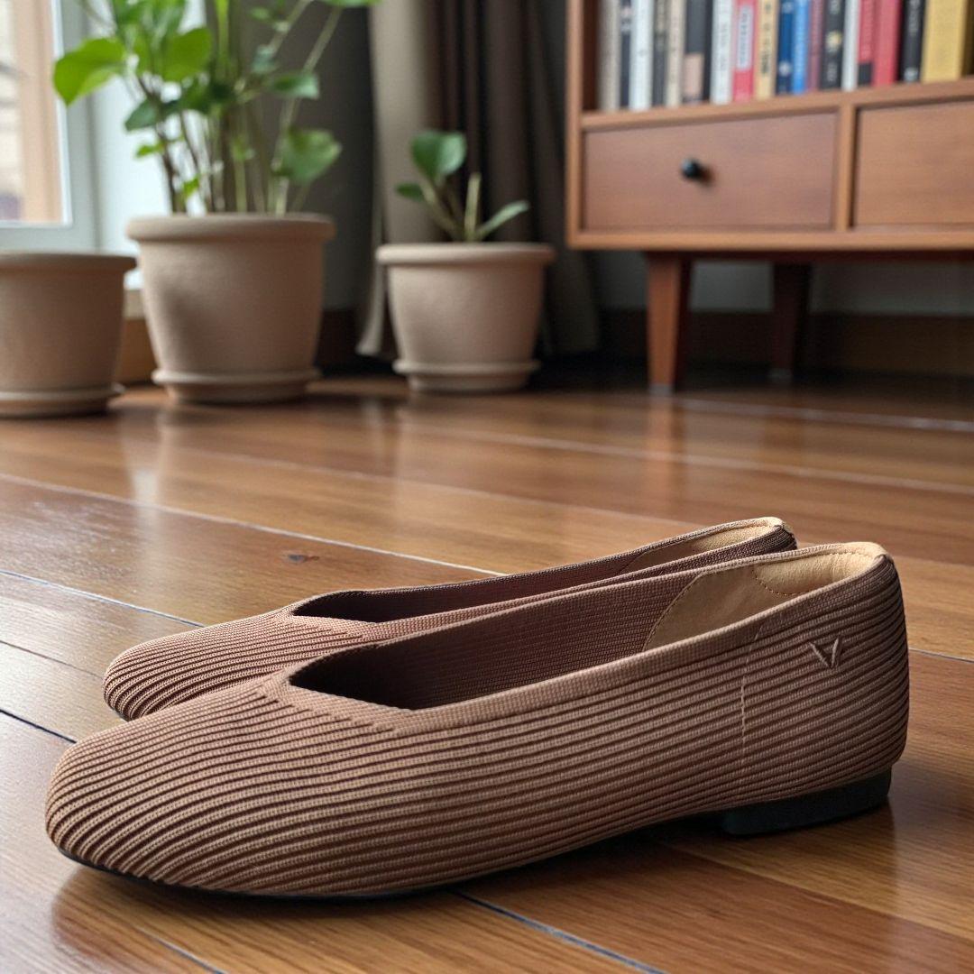 VIVAIA スクエアトゥフラットシューズ パンプス 39