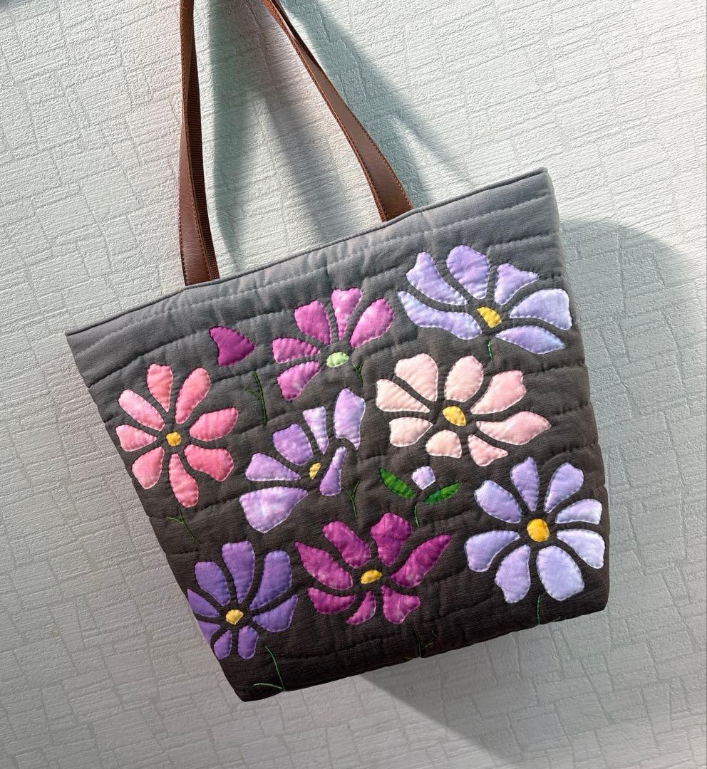 【non】ハワイアンキルトトートバッグ　　　　揺れるコスモス♡
