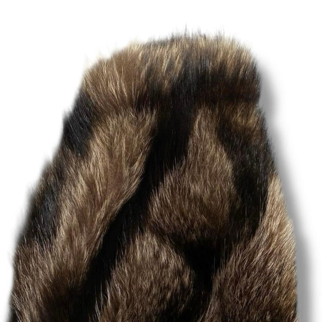 美品 Kaufmann 毛皮 コート アウター タグ付 ラクーン ロング 高級