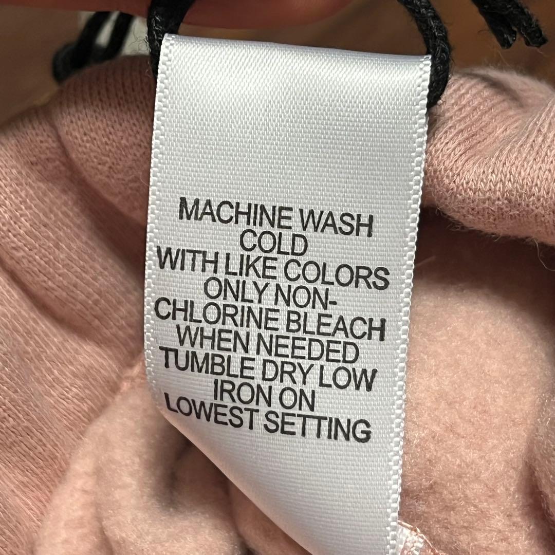 fog essentials スウェットパンツ反射フォント　ピンク裏起毛