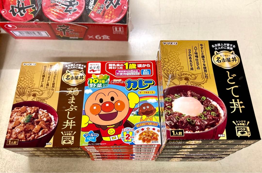 銀座カリー、パスタソース、ラ王、丼の素、焼きそば、レトルト、まとめ売り詰め合わせ