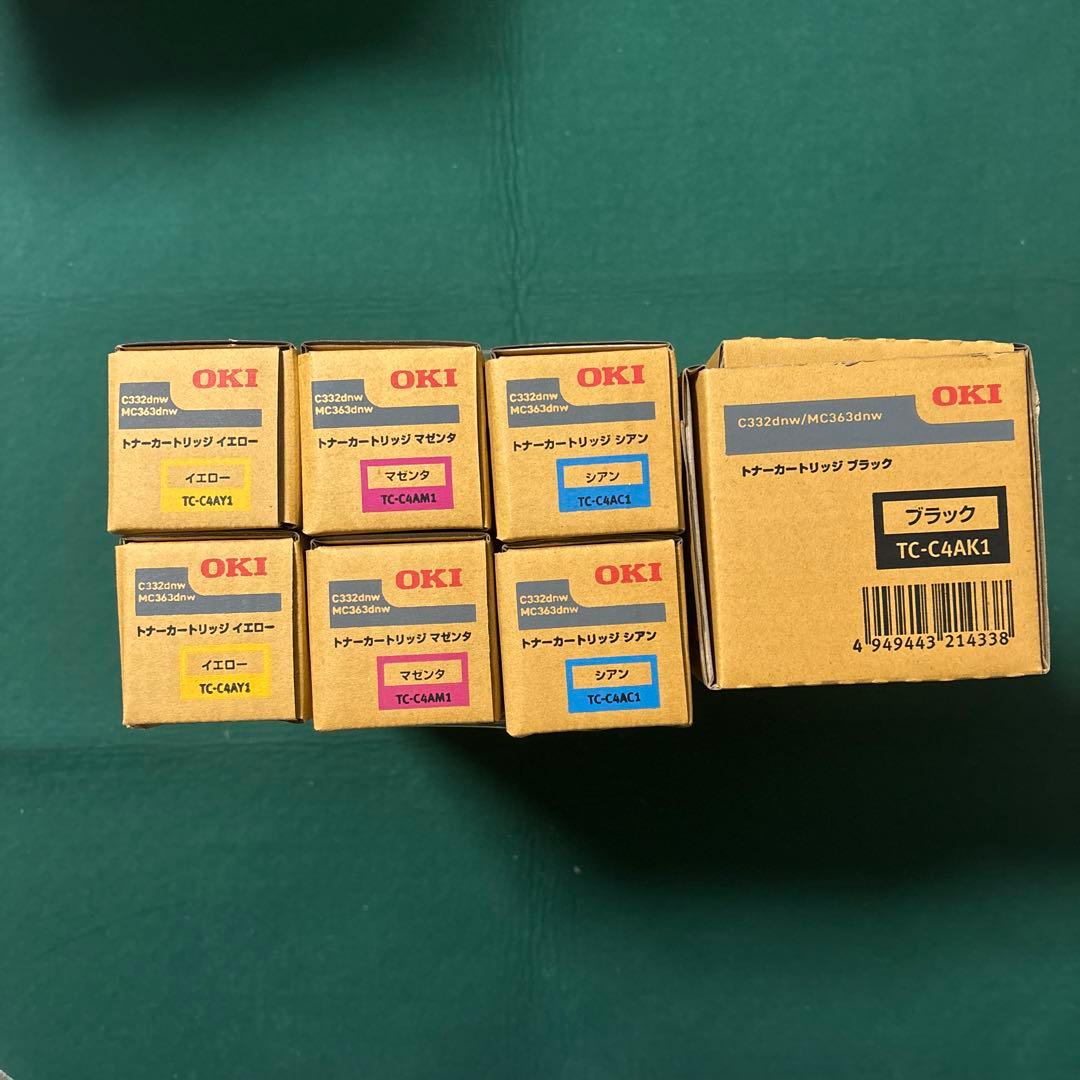 【OKI 純正】新品トナーカートリッジ 4色 計7本セット