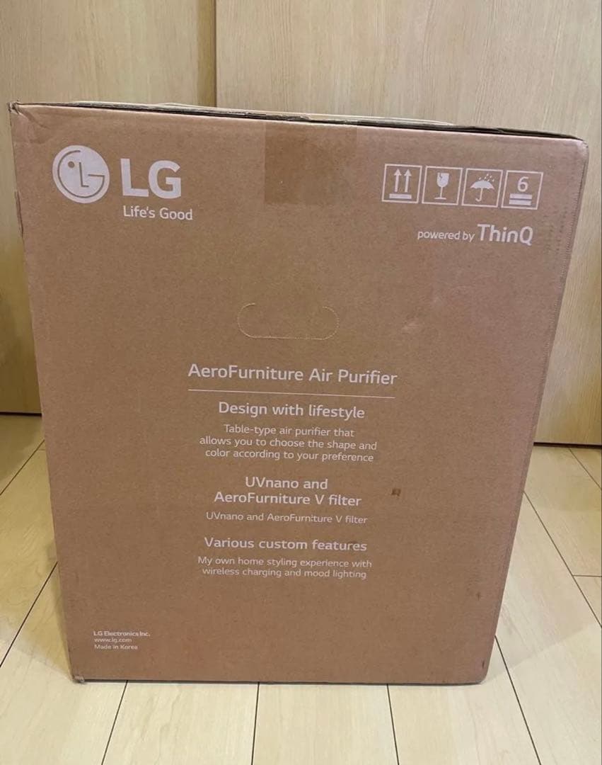 ラウンド型ピュアホワイト マルチ機能空気清浄機 LG AS207PWU0新品