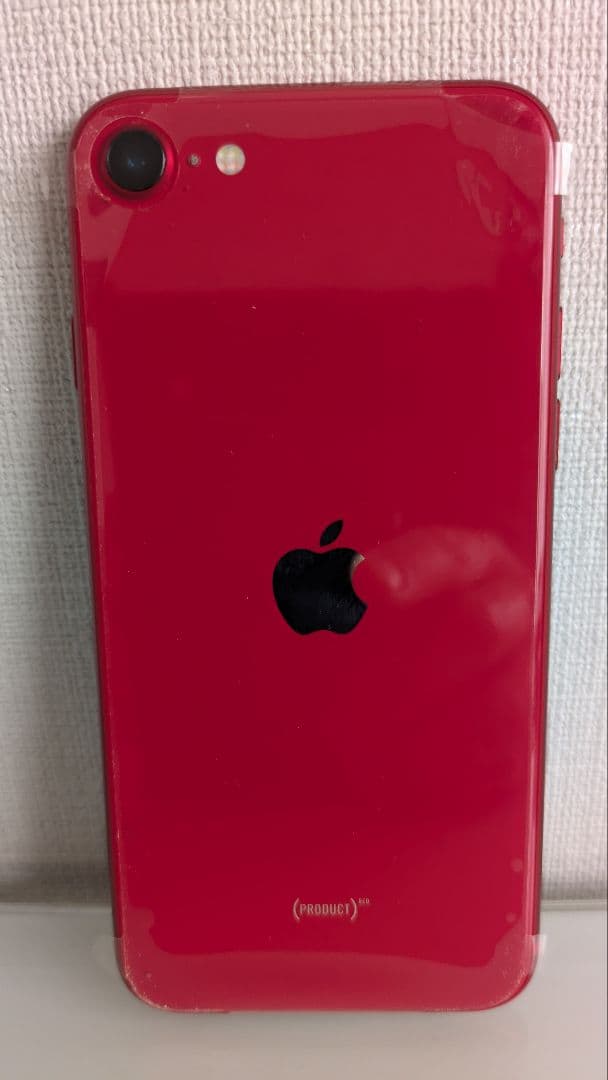 iPhone SE2 RED 64GB 美品 バッテリー81% 未使用付属品完備