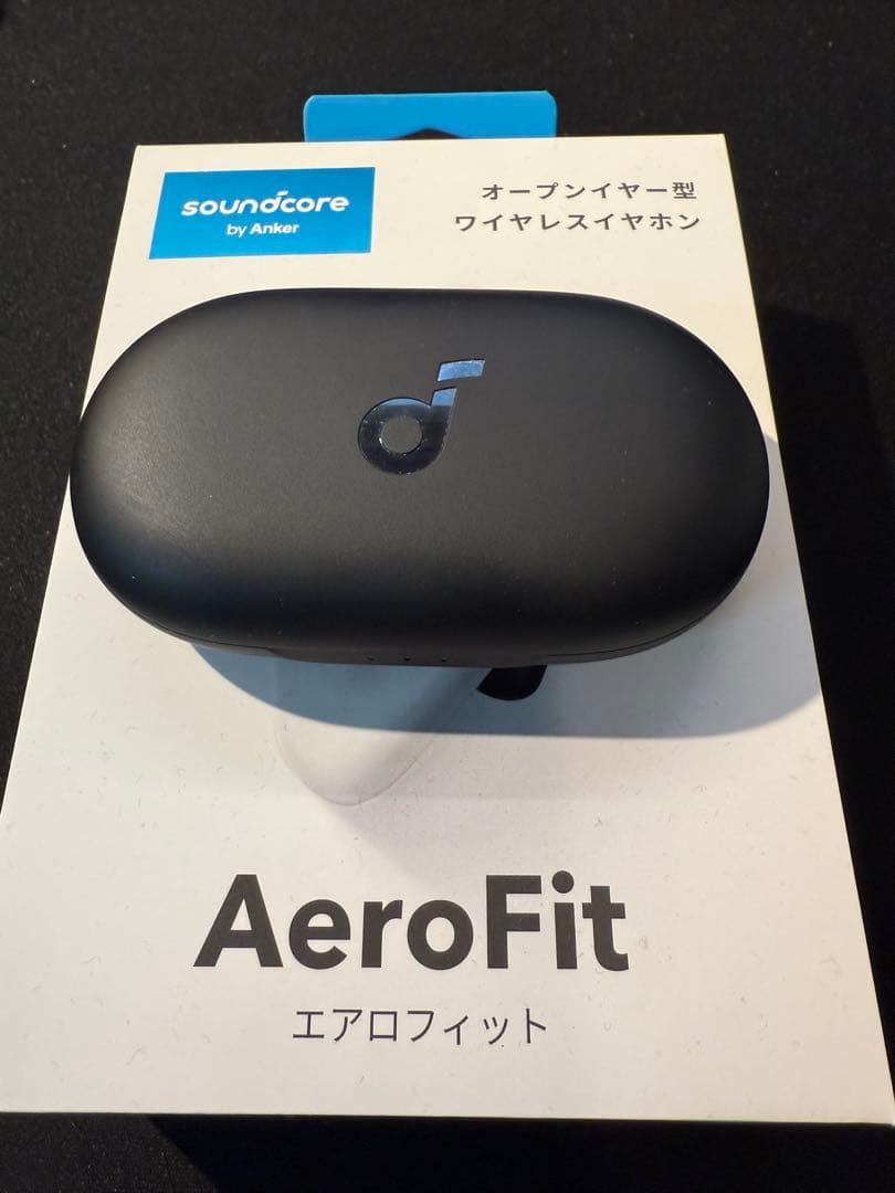 完全ワイヤレスイヤホン Anker Soundcore AeroFit ブラック