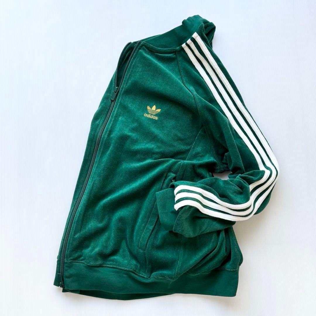 新品 adidas テリー トラックトップ ジャージ トラックジャケット　XL緑