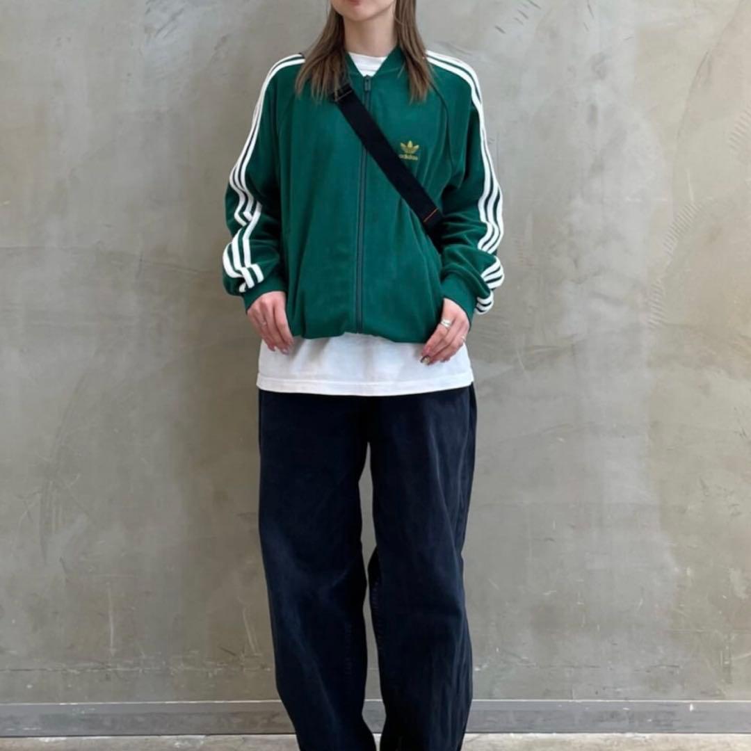 新品 adidas テリー トラックトップ ジャージ トラックジャケット　XL緑