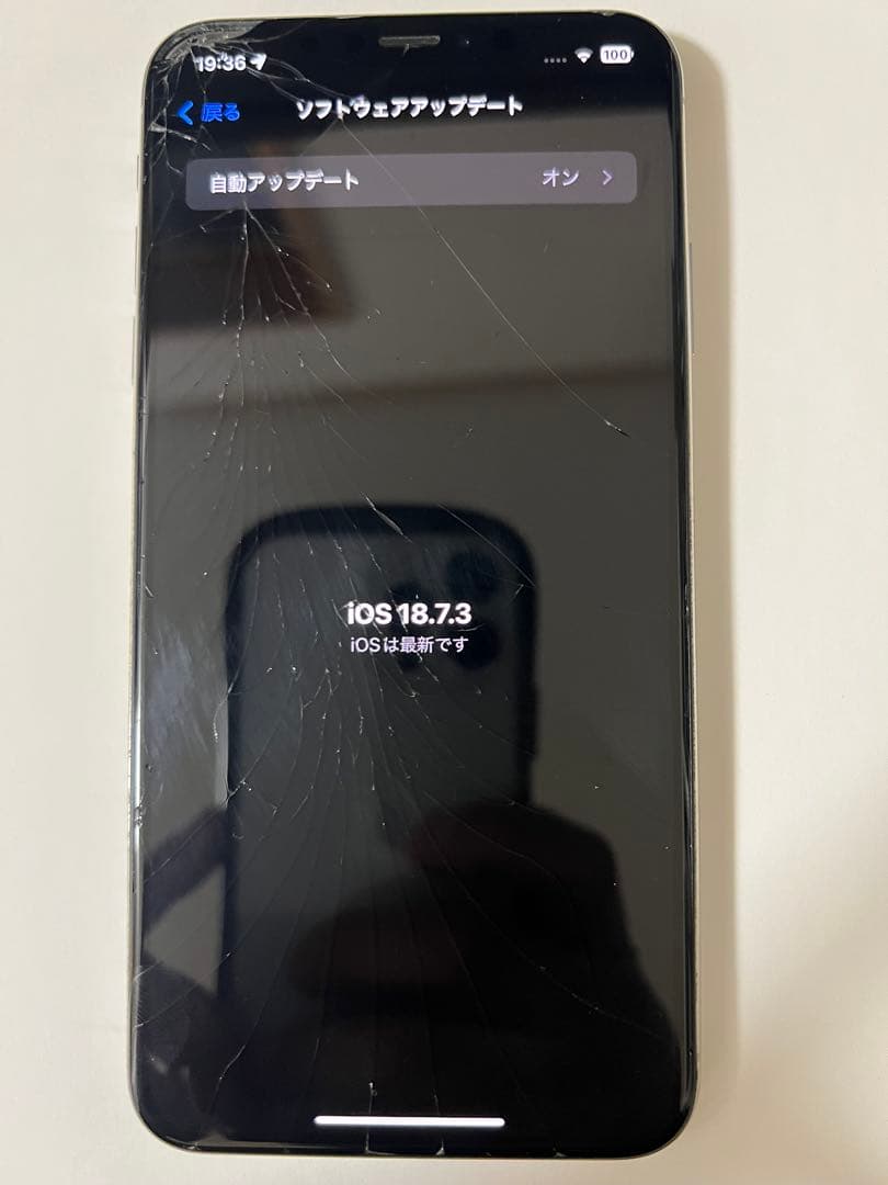 Apple iPhone Xs max 256gb ガラス割れ