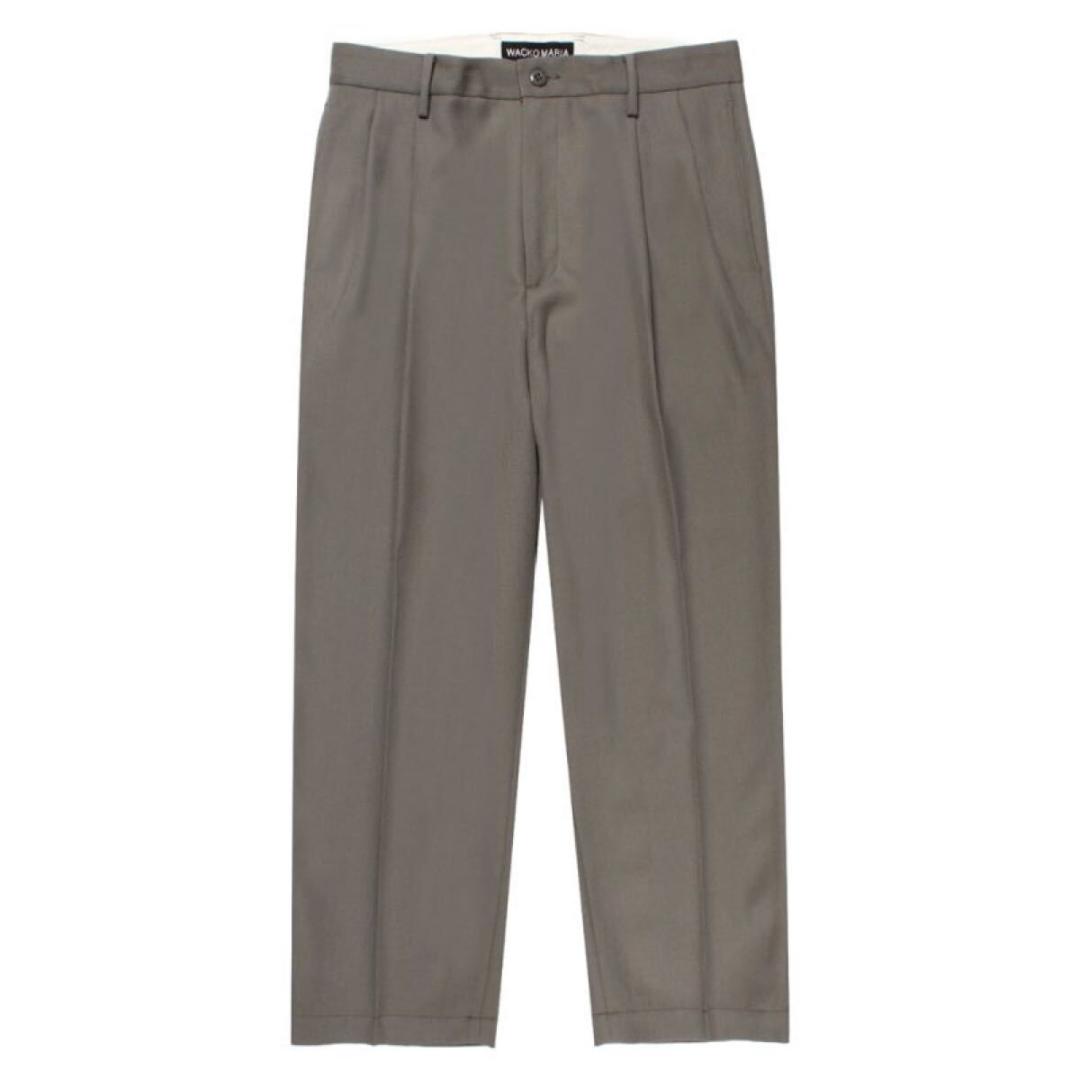 パンツ WACKOMARIA DOUBLE PLEATED WOOL TROUSERS