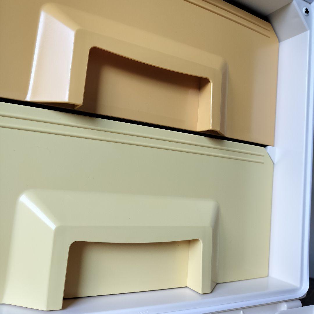 【新品未使用品✨】タッパーウェア　スーパーチェスト・ミニ　２段引出し　ホワイト