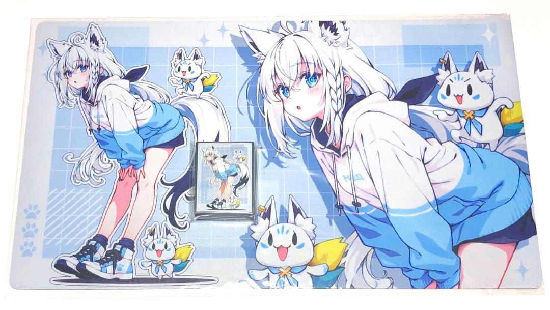 ホロライブ 白上フブキ すこん部 スリーブ プレイマット セット p_u