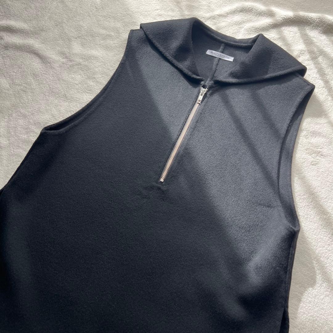 ［美品］ユナイテッドアローズ リバー セーラー ベスト　ブラック