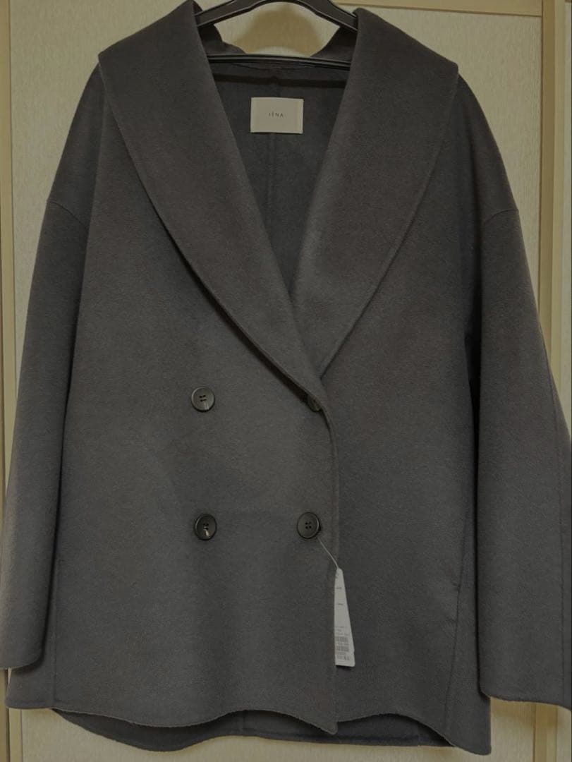 未使用タグ付きSuper160 ショールカラーハーフコート36