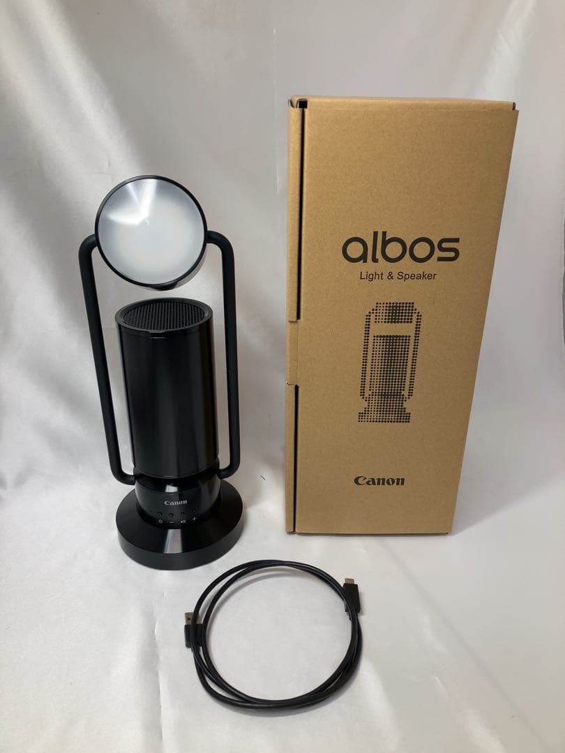 【大人気】〈美品〉CANON albos ライトスピーカー　ブラック