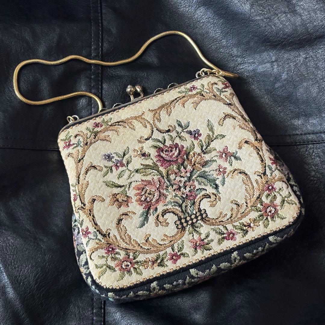 蚤の市 プチポワン バッグ コブラン織り ゴブラン