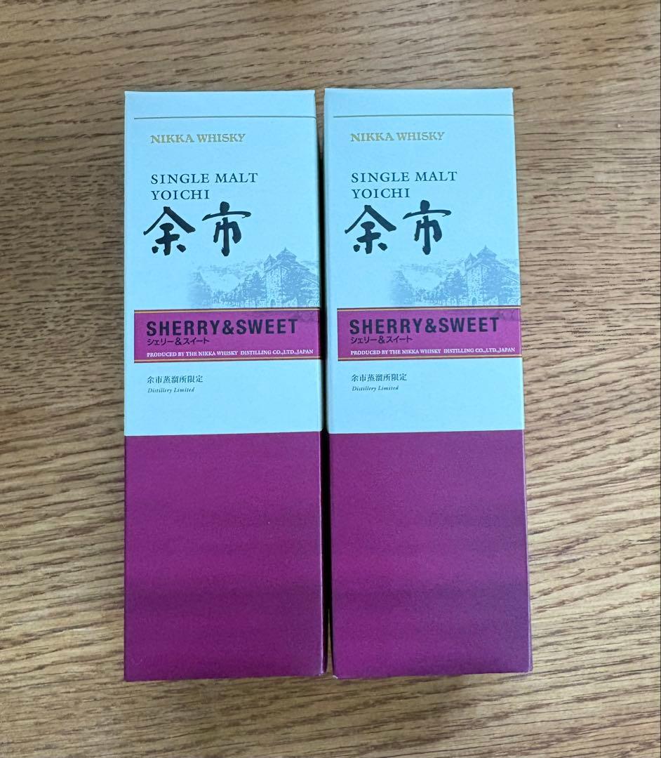 余市蒸溜所限定　シェリー＆スイート　180ml 2本セット　ニッカウイスキー