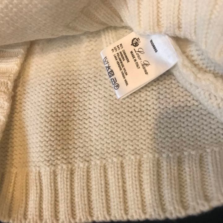 【未使用】ロロピアーナ　Loro Piana キッズ　ケーブルニット　セーター