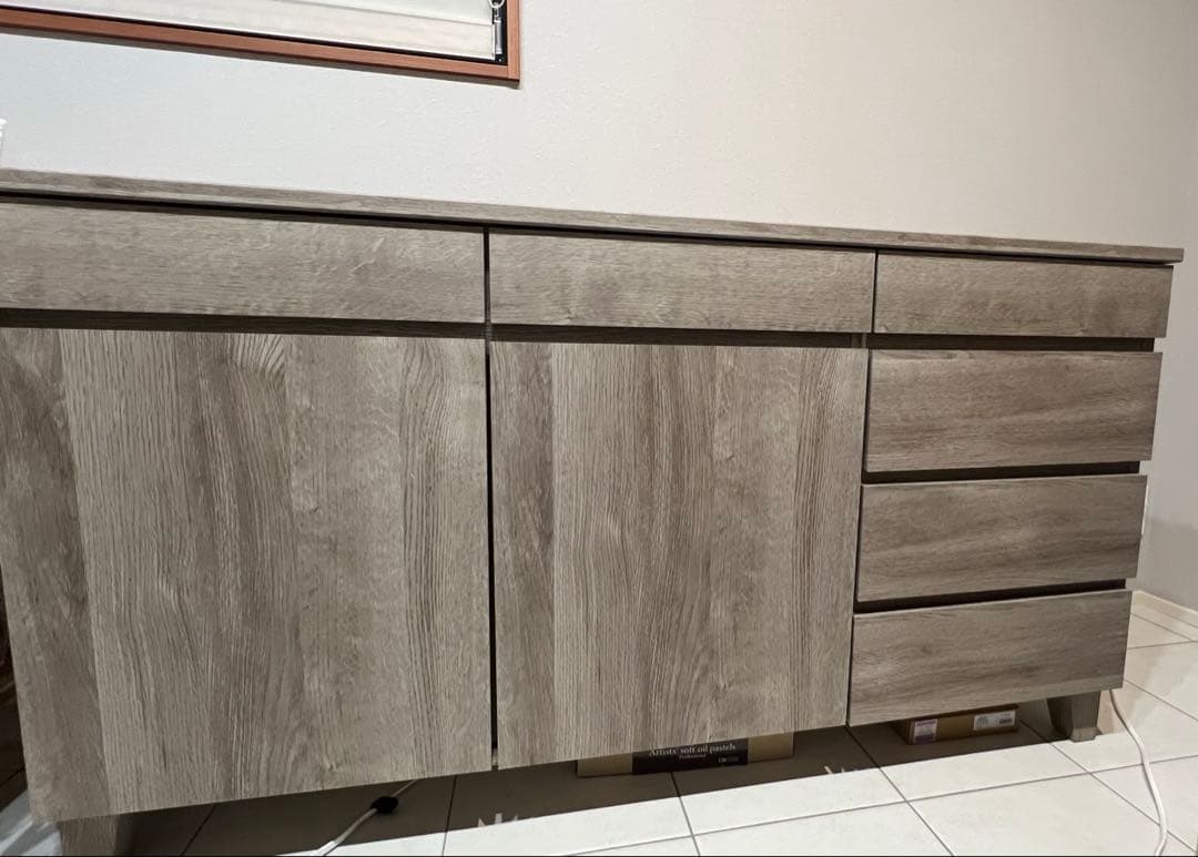 ISSEIKI 幅140 高さ76 奥行40 サイドボード キャビネット グレー