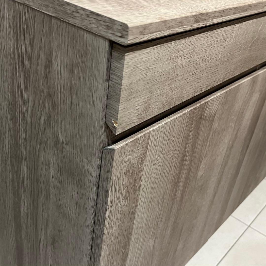 ISSEIKI 幅140 高さ76 奥行40 サイドボード キャビネット グレー