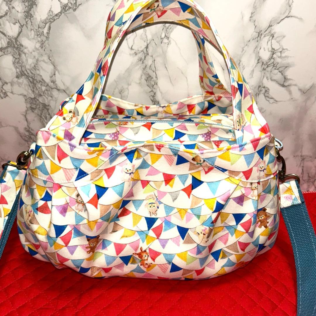 ぽんこ様ꔛ‬ෆユキエモン生地❤︎オーダー❤︎3roomコロンコロンbag