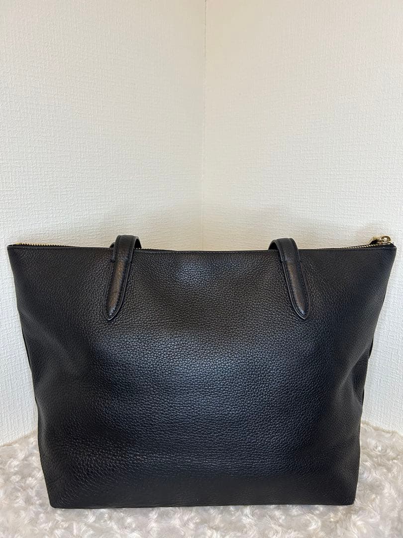 ☆美品☆ COACH コーチ トートバッグ ブラック レザー　A4 ビジネス